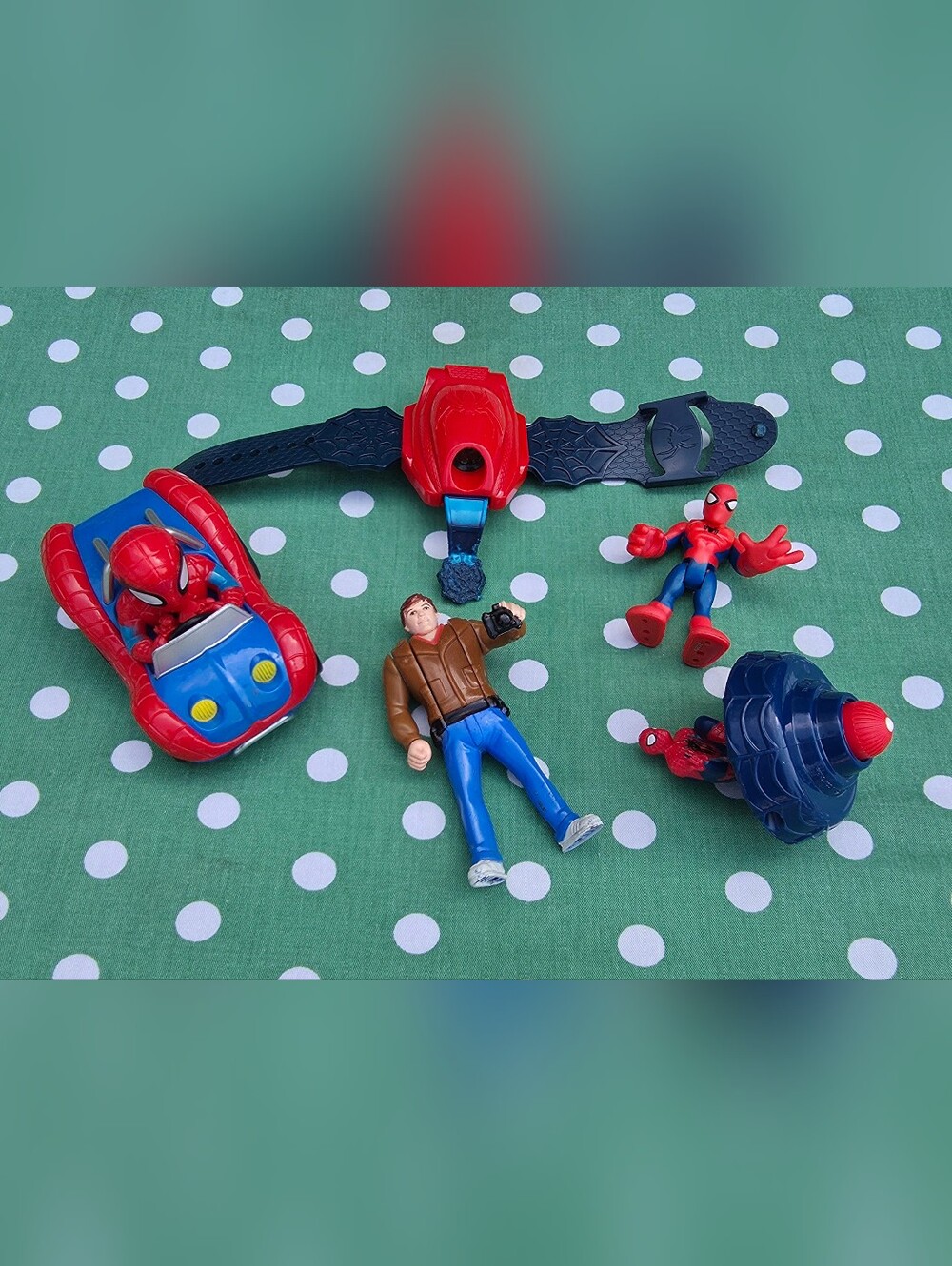 Marvel Spider-Man Toy Lot 1995 Peter Parker Flip Head 2004 Kellogg's Hasbro JAKK
